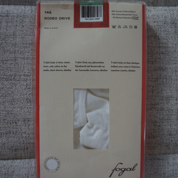 Fogal – T-Shirt Body, 146 Rodeo Drive, White, S - Picture 2 of 3